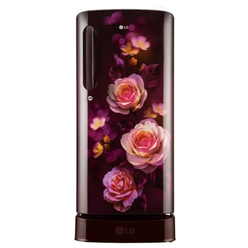 LG 185 L 5-Star with Smart Inverter Compressor Single Door Refrigerator Scarlet Bloom GL-D201ASBU.BSBZEBN